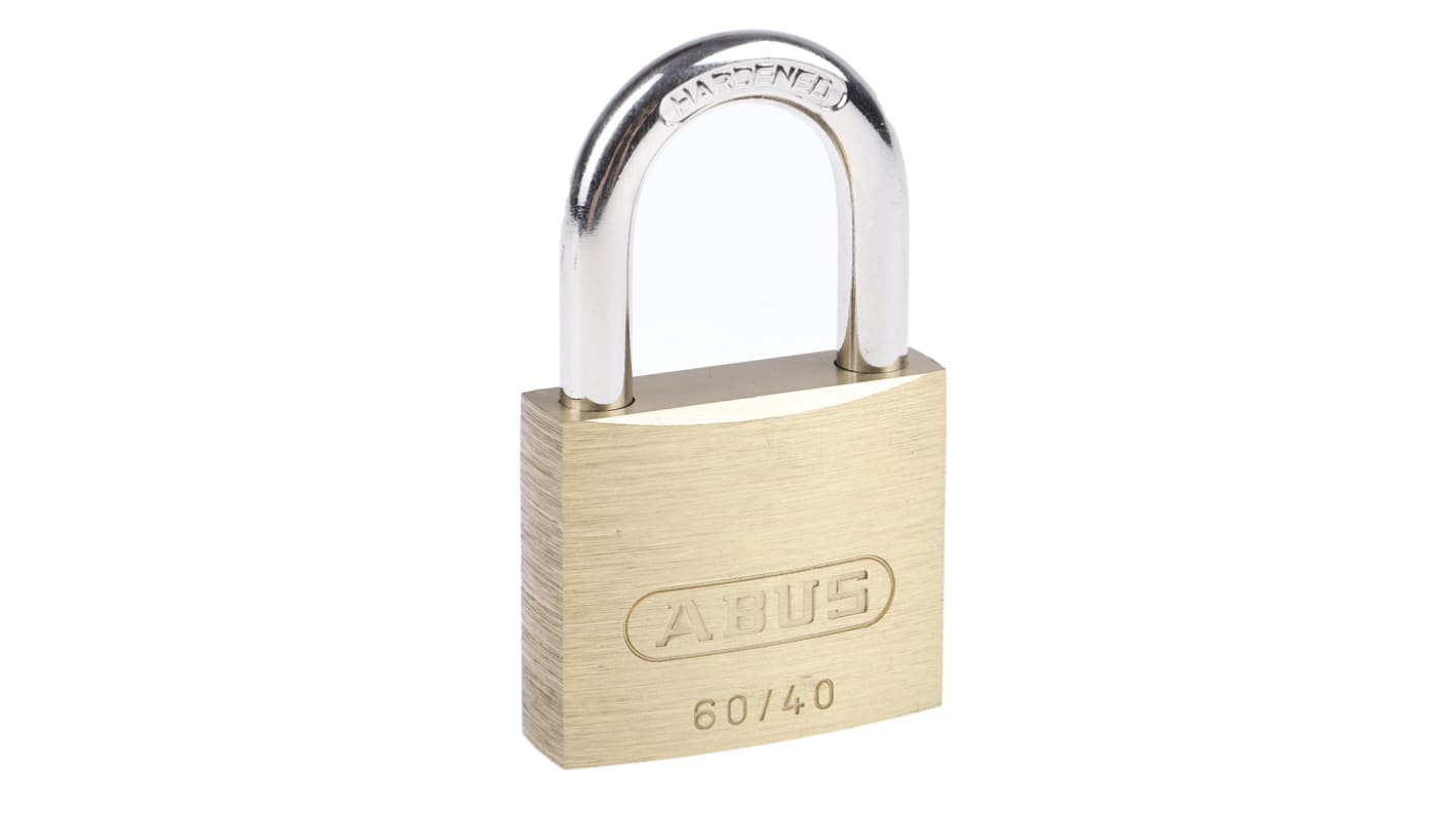 ABUS Key Weatherproof Brass, Steel Padlock, Keyed Alike, 6mm Shackle, 40mm Body