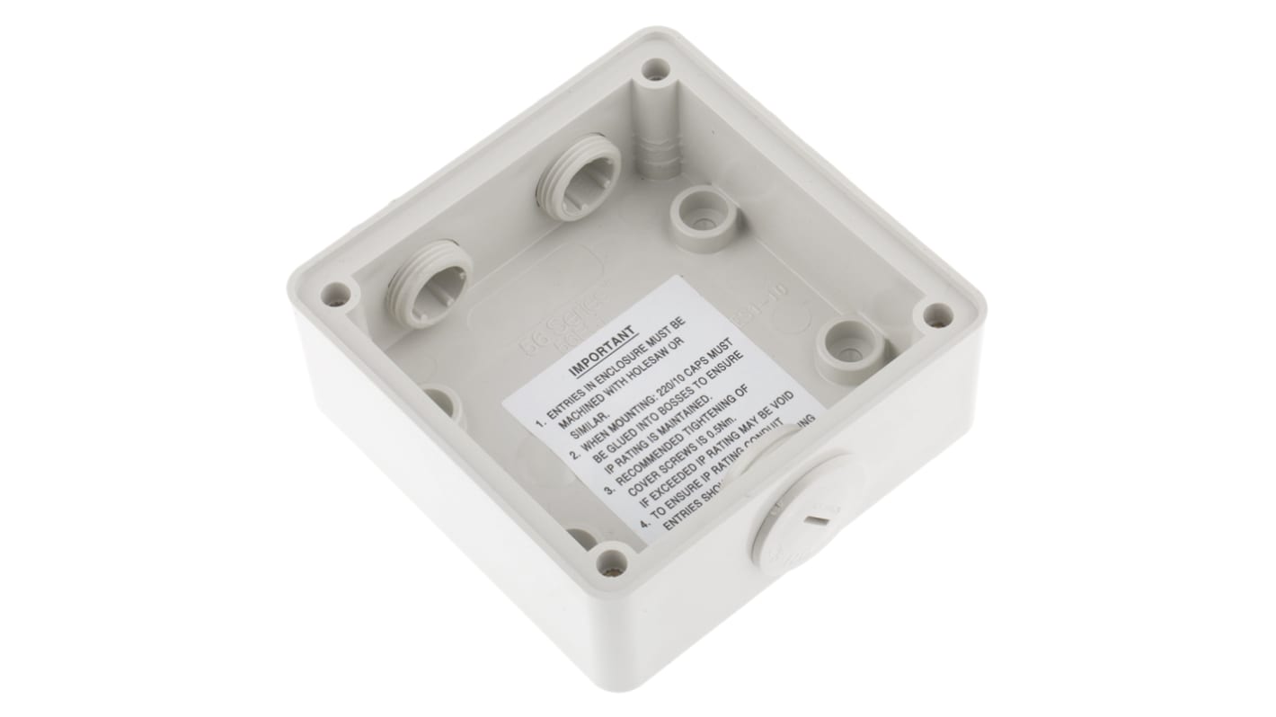 Schneider Electric Kabeleinführung, 1-fach, PC, 101mm, 38mm, 101mm