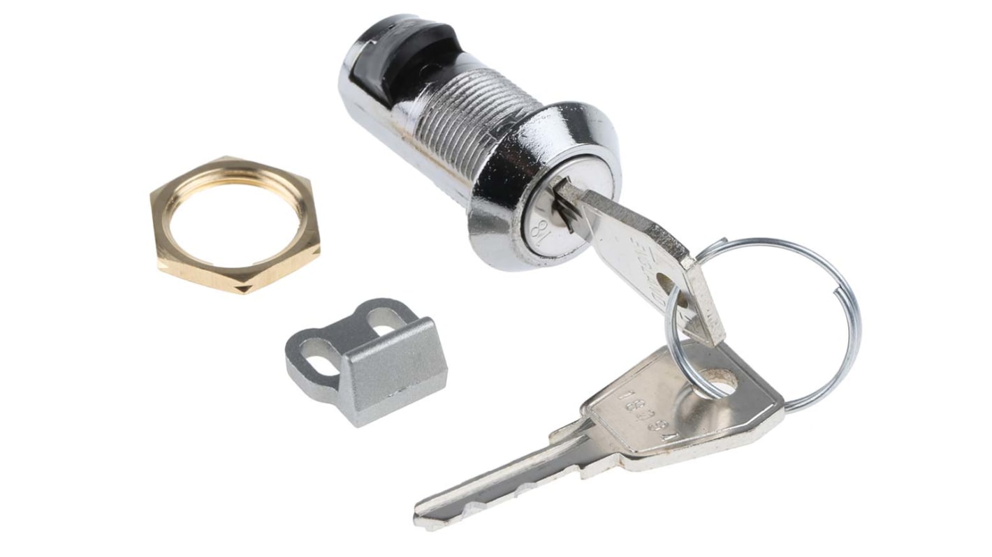 Cerradura de sobreponer Euro-Locks a Lowe & Fletcher group Company, muesca de 16.5 x 14.5mm, Llave para desbloquear