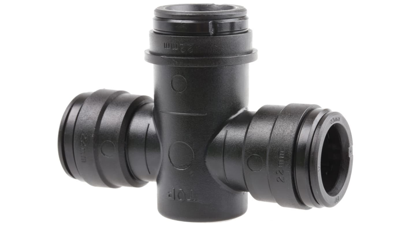 JG Speedfit Wasserabscheider, T-Stück Steckverbindung CPVC 90° für 22mm