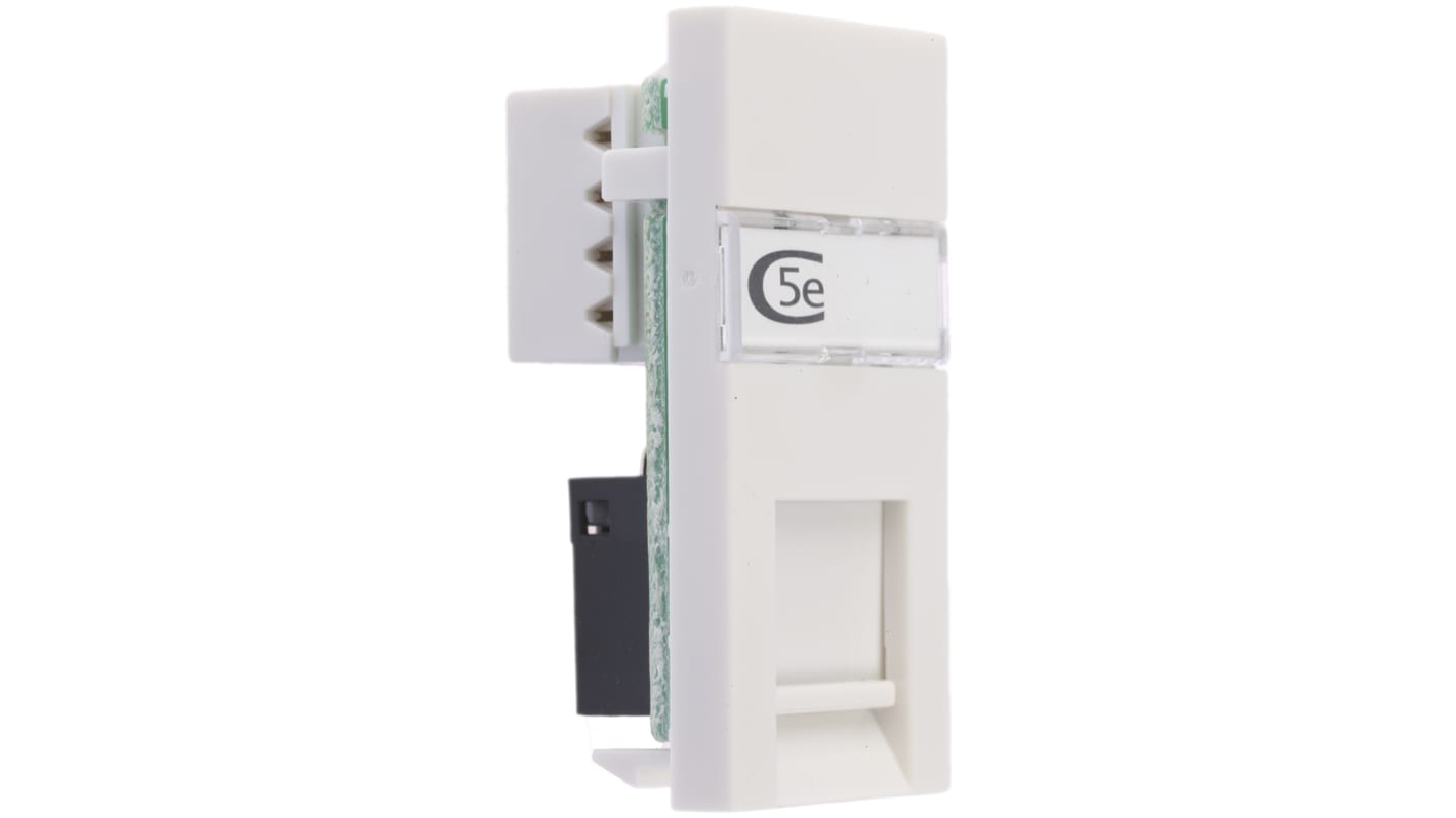 Connecteur RJ45 cat 5e MK Electric série Logic Plus Femelle Droit