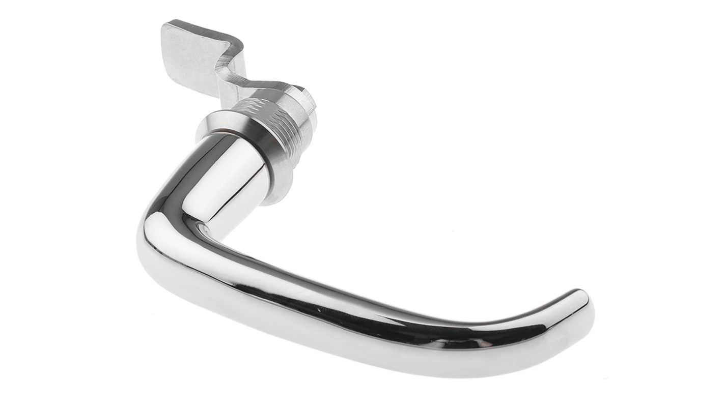 Steinbach & Vollman Stainless Steel Camlock, 32mm Panel-to-Tongue, 20.2 x 20.2mm Cutout, Handle Unlock