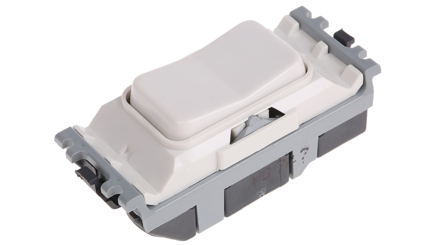 K4899 WHI | MK Electric 2 Way White Rocker Switch Grid Module 20A, Grid ...