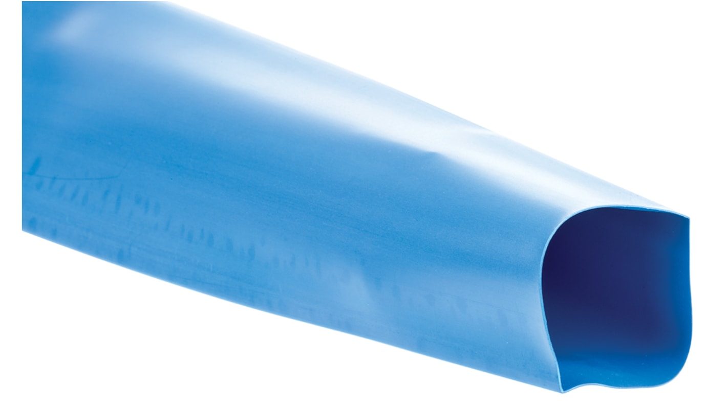 TE Connectivity Heat Shrink Tubing, Blue 51mm Sleeve Dia. x 1.2m Length 2:1 Ratio, RNF-100 Series