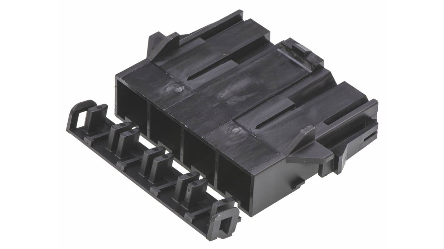 Molex, Mini-Fit Sr Male Connector Housing, 10mm Pitch, 4 Way, 1 Row