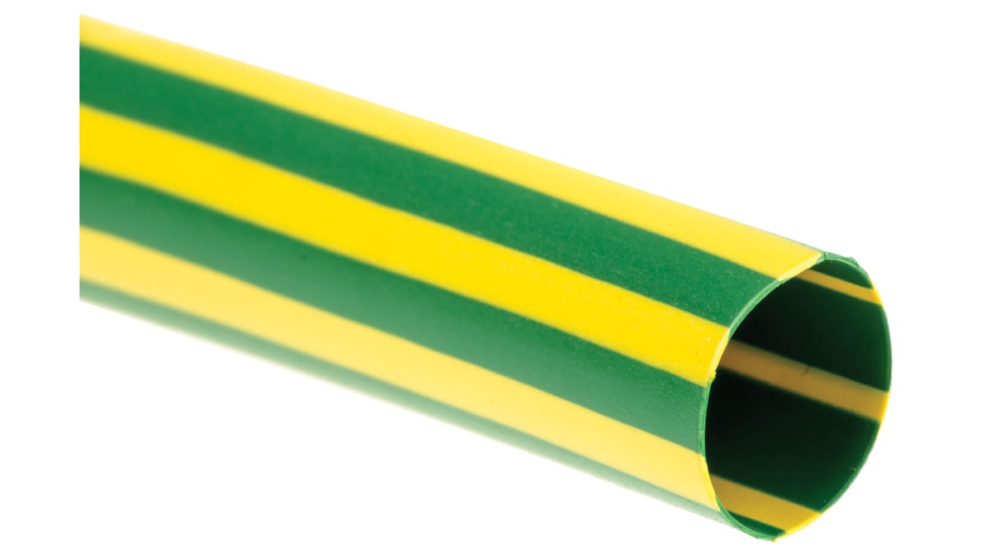 Tubo termorretráctil TE Connectivity de Poliolefina Verde, contracción 2:1, Ø 8mm, long. 1.5m