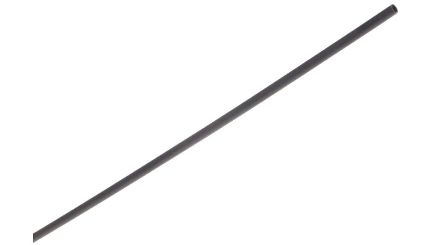 TE Connectivity Heat Shrink Tubing, Black 1.6mm Sleeve Dia. x 1.2m Length 2:1 Ratio, CRN Series