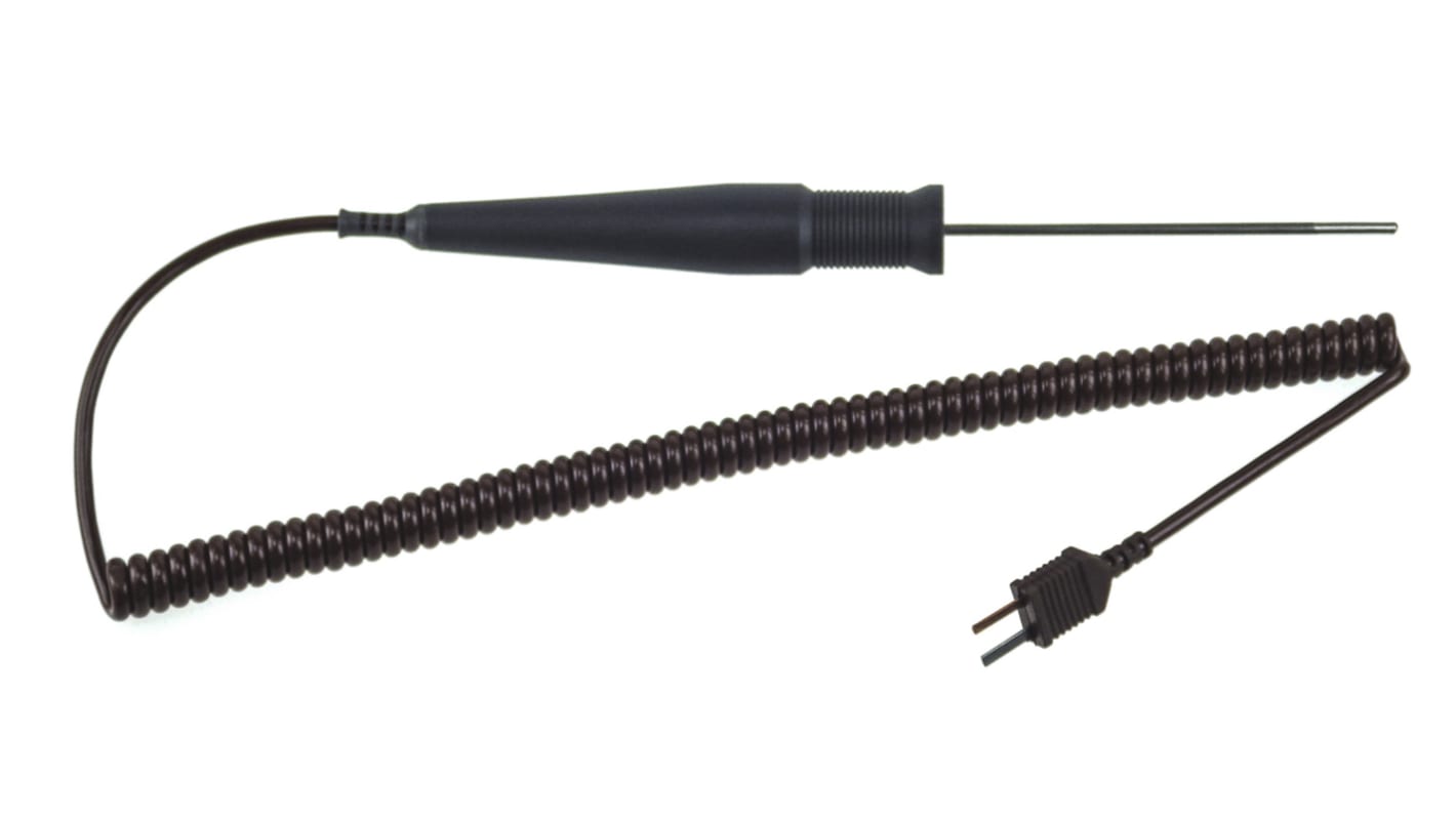 Sonda de temperatura de Uso general tipo T RS PRO, hasta +400 °C ±0,15 %, Ø 3mm x 100mm, cable de 2m