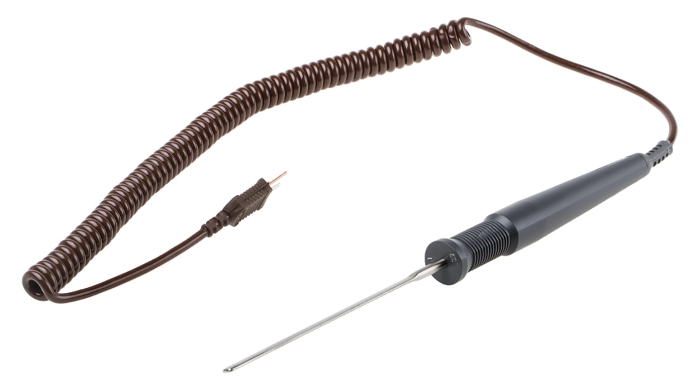 RS PRO T Air Temperature Probe, 125mm Length, 5mm Diameter, +450 °C Max, With SYS Calibration