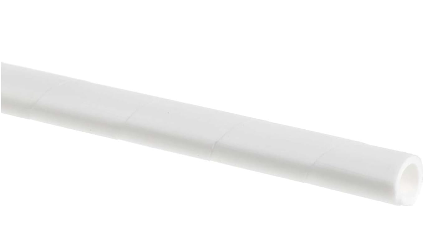 Spirális kábelburkolat, polietilén (PE), Fehér, 4.1mm → 8.2mm