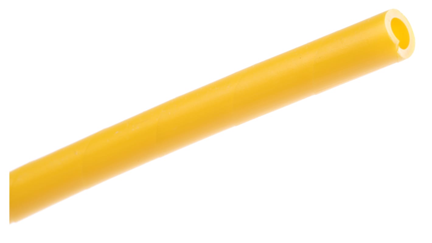 Gaine de câble spiralée HellermannTyton, Ø 4.75mm → 50.0mm Jaune, Ø int 4.1mm en PE