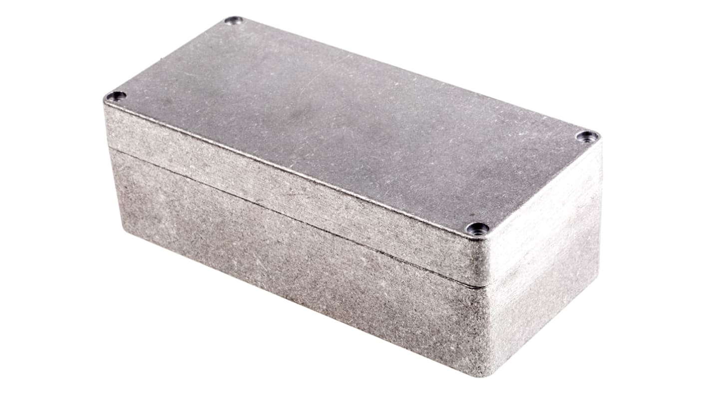 Caja Hammond de Aluminio Presofundido Natural, 175 x 80 x 60mm, IP66, Apantallada