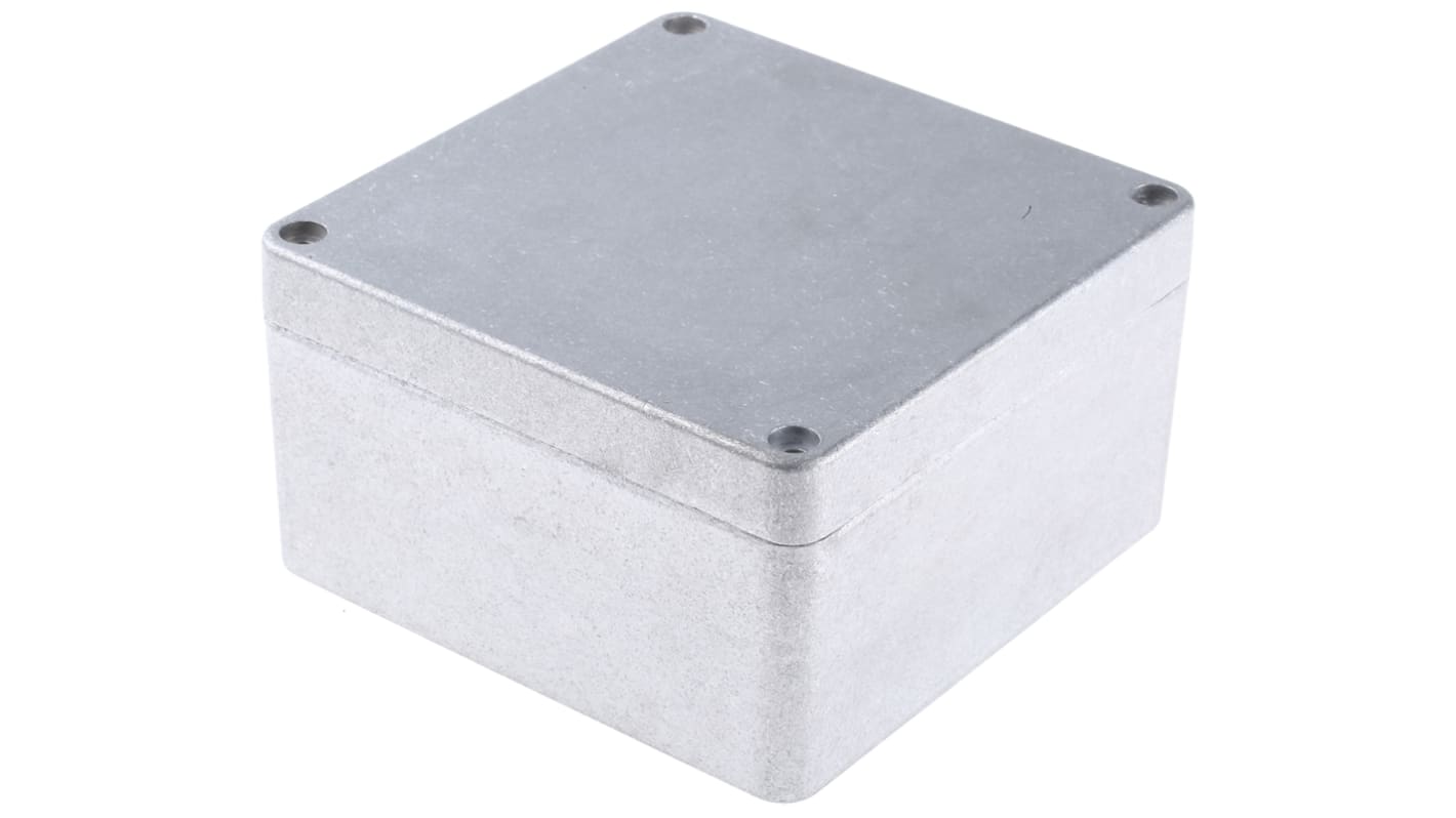 Caja Hammond de Aluminio Presofundido Natural, 160 x 160 x 90.5mm, IP66, Apantallada