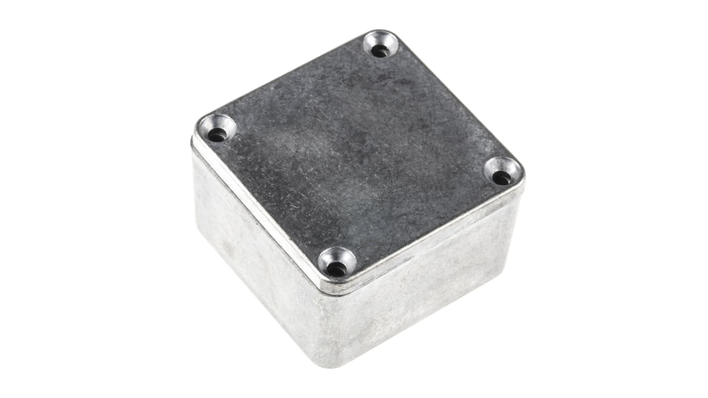 Hammond 1590 Series Natural Die Cast Aluminium Enclosure, IP54, Natural Lid, 50.5 x 50.5 x 31mm