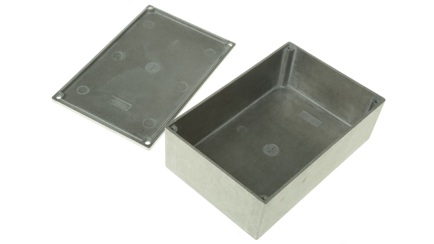 Hammond 1590 Series Natural Die Cast Aluminium Enclosure, IP54, Natural Lid, 145 x 95 x 49.1mm