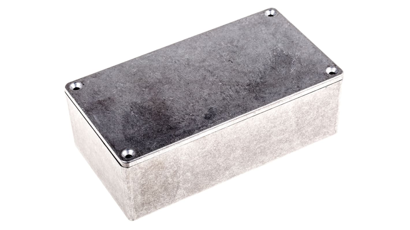 Caja Hammond de Aluminio Presofundido Natural, 153 x 83.1 x 50.4mm, IP54, Apantallada