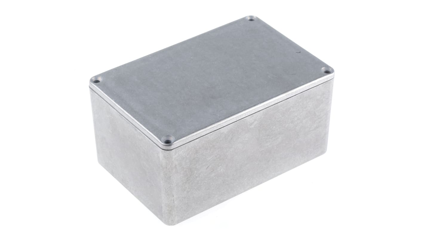 Caja Hammond de Aluminio Presofundido Natural, 120 x 80 x 59mm, IP54, Apantallada