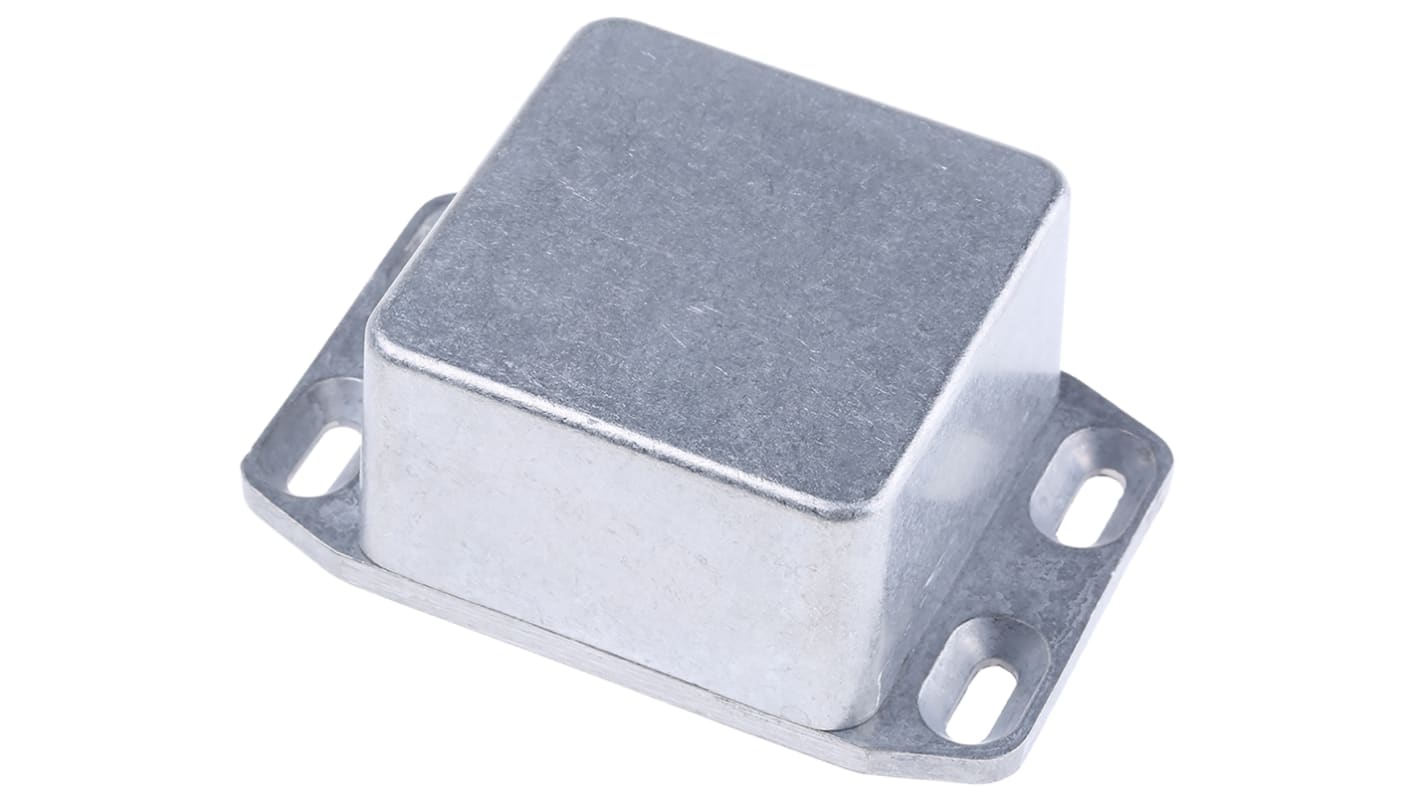 Hammond 1590 Series Natural Die Cast Aluminium Enclosure, IP54, Flanged, Natural Lid, 50.5 x 50.5 x 31mm