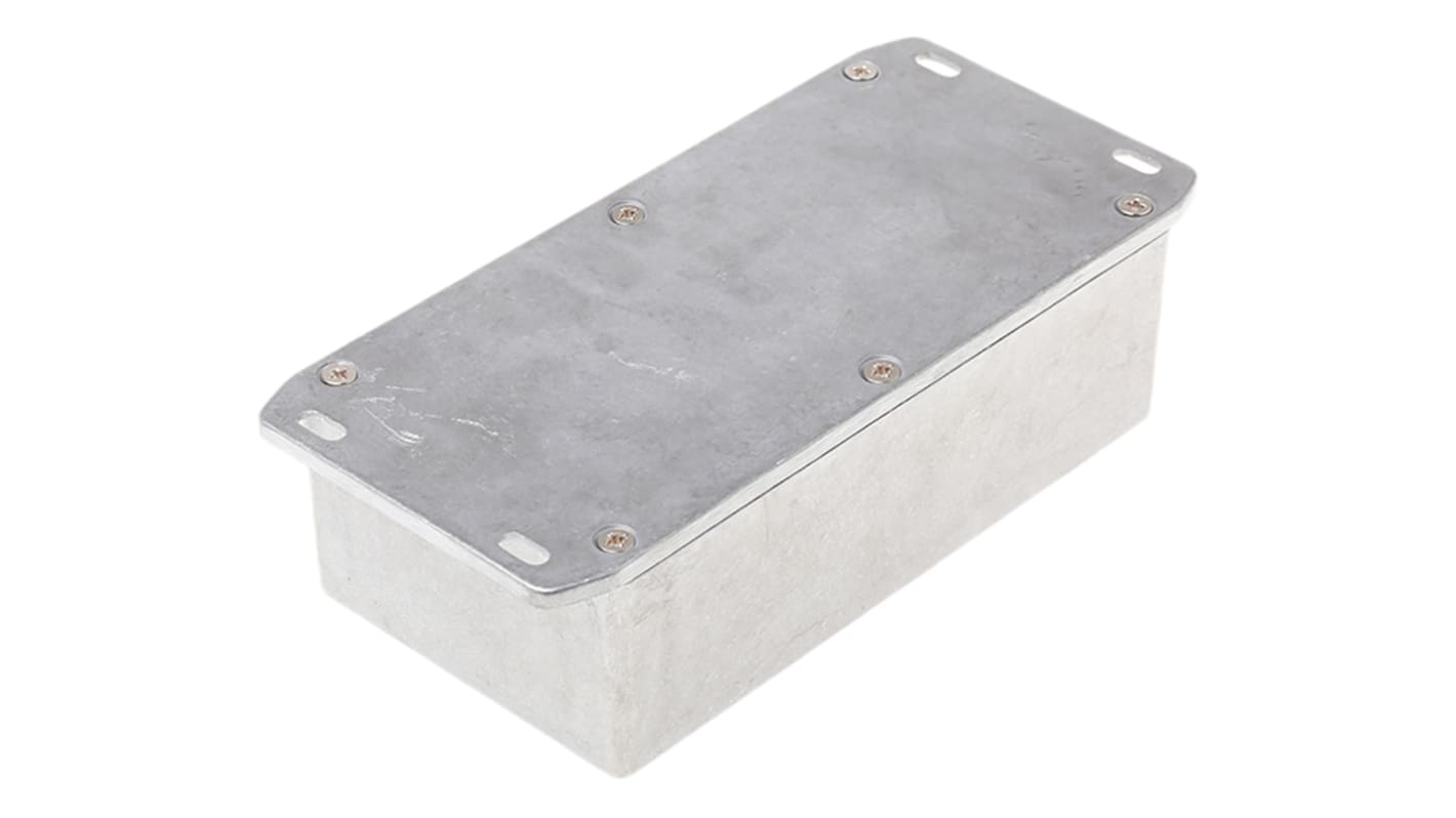 Caja Hammond de Aluminio Presofundido Natural, 187.5 x 119.5 x 52mm, IP54, Apantallada