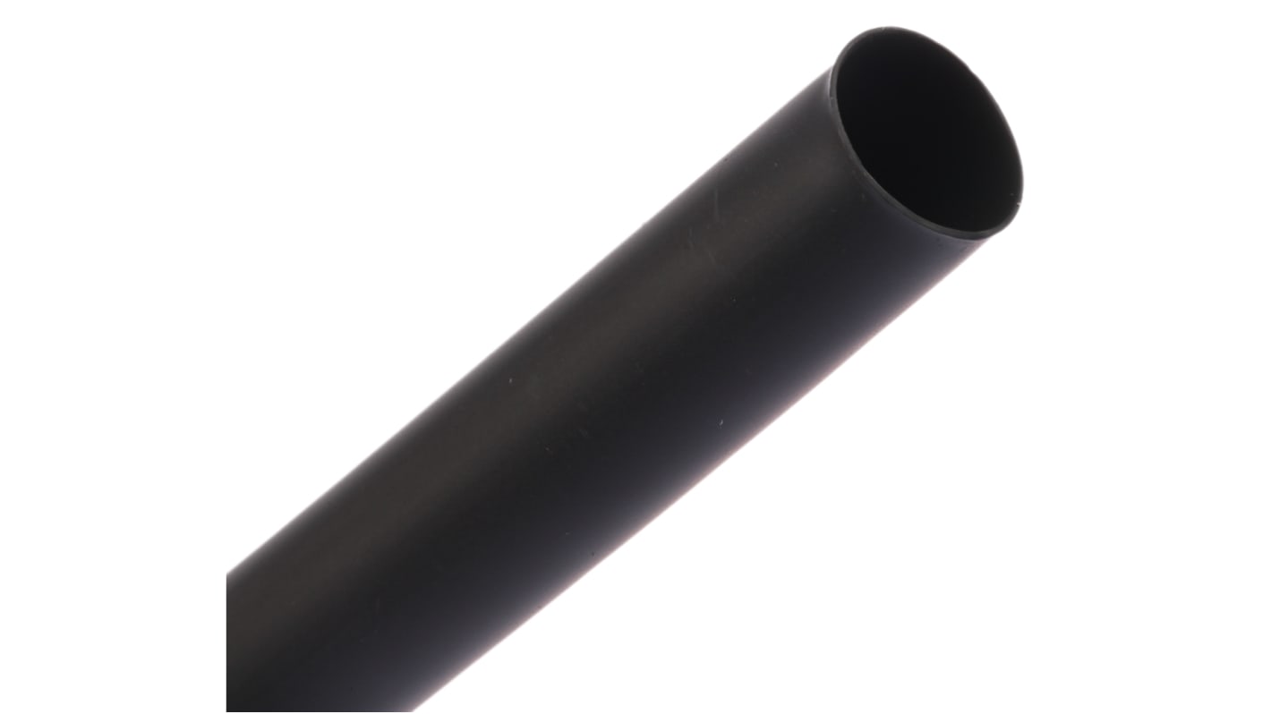 HTAT16/40STK TE Connectivity Adhesive Lined Heat Shrink Tubing, Black 16mm Sleeve Dia. x 1