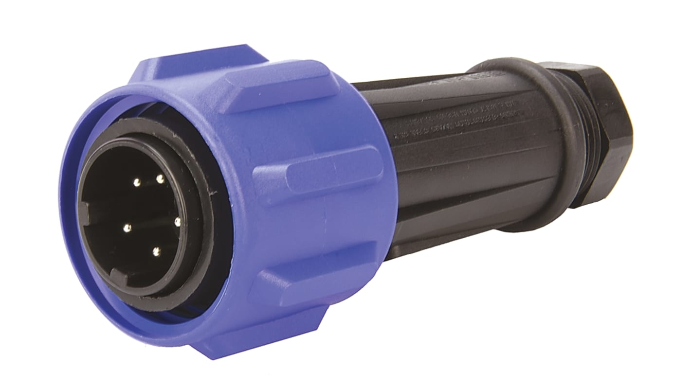 Bulgin Circular Connector, 5 Contacts, Cable Mount, Plug, Male, IP68, Buccaneer 900 Series