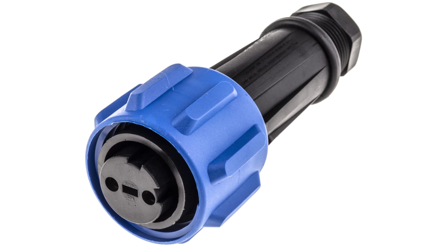 Bulgin Circular Connector, 2 Contacts, Cable Mount, Socket, Female, IP68, Buccaneer 900 Series