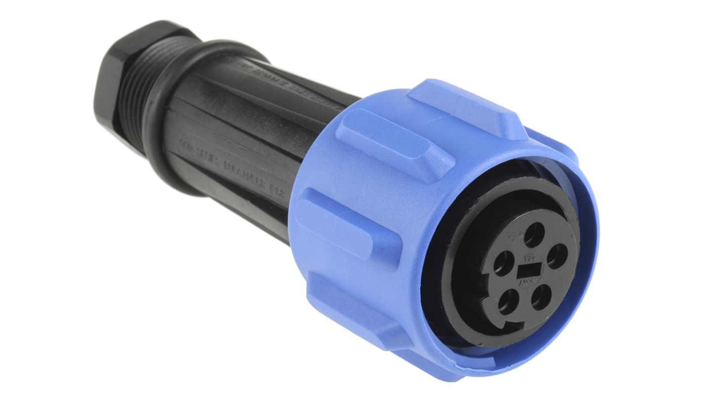 Bulgin Circular Connector, 5 Contacts, Cable Mount, Socket, Female, IP68, Buccaneer 900 Series