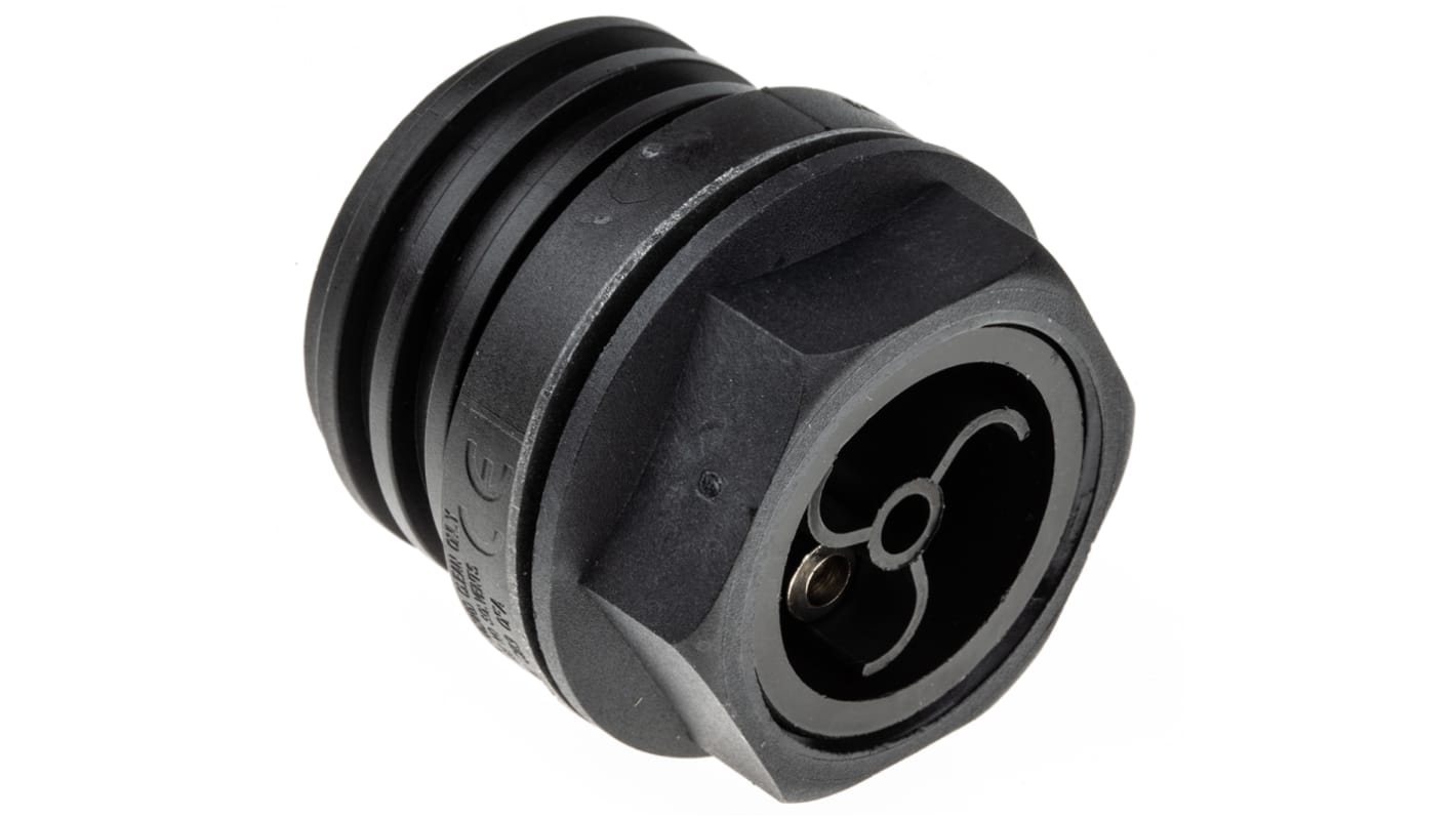 Conector circular Bulgin hembra serie Buccaneer 900 de 3 vías hembra, tamaño carcasa 50, Montaje en Panel, IP68