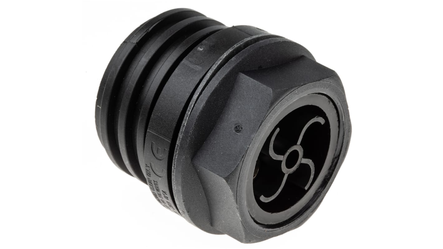 Conector circular Bulgin hembra serie Buccaneer 900 de 4 vías hembra, tamaño carcasa 50, Montaje en Panel, IP68