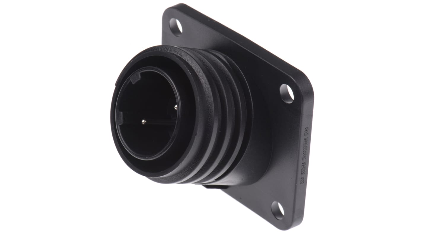 Bulgin Circular Connector, 2 Contacts, Flange Mount, Plug, Male, IP68, Buccaneer 900 Series