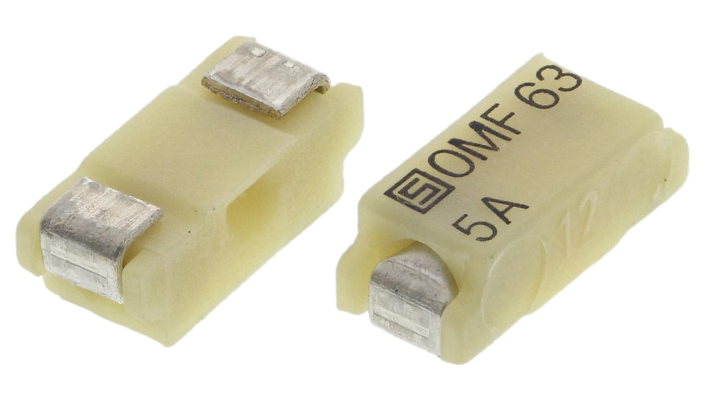 SchurterSMD Non Resettable Fuse 5A, 63V ac/dc