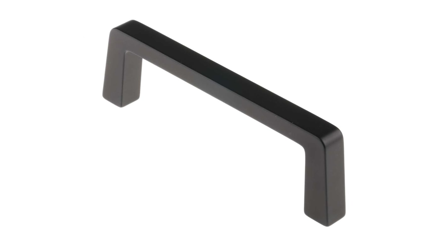 Tirador Pinet de Aluminio Negro, 134mm x 40 mm x 12.2mm, fijaciones ocultas, distancia entre ejes 120mm