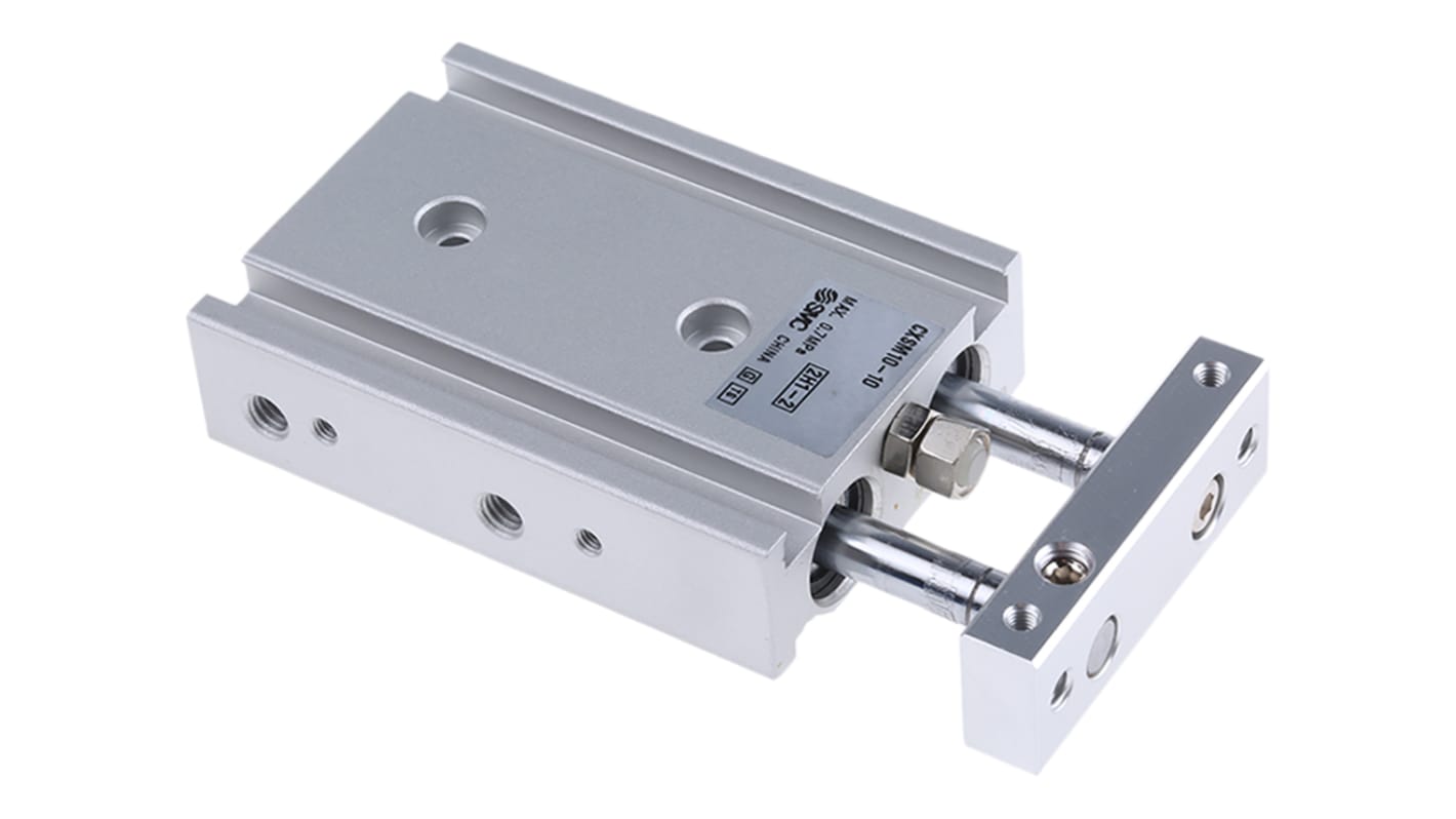 SMC CXSM, M5 x 0,8 Pneumatik-Führungszylinder, Bohrung Ø 10mm / Hub 10mm, bis 0,7 MPa