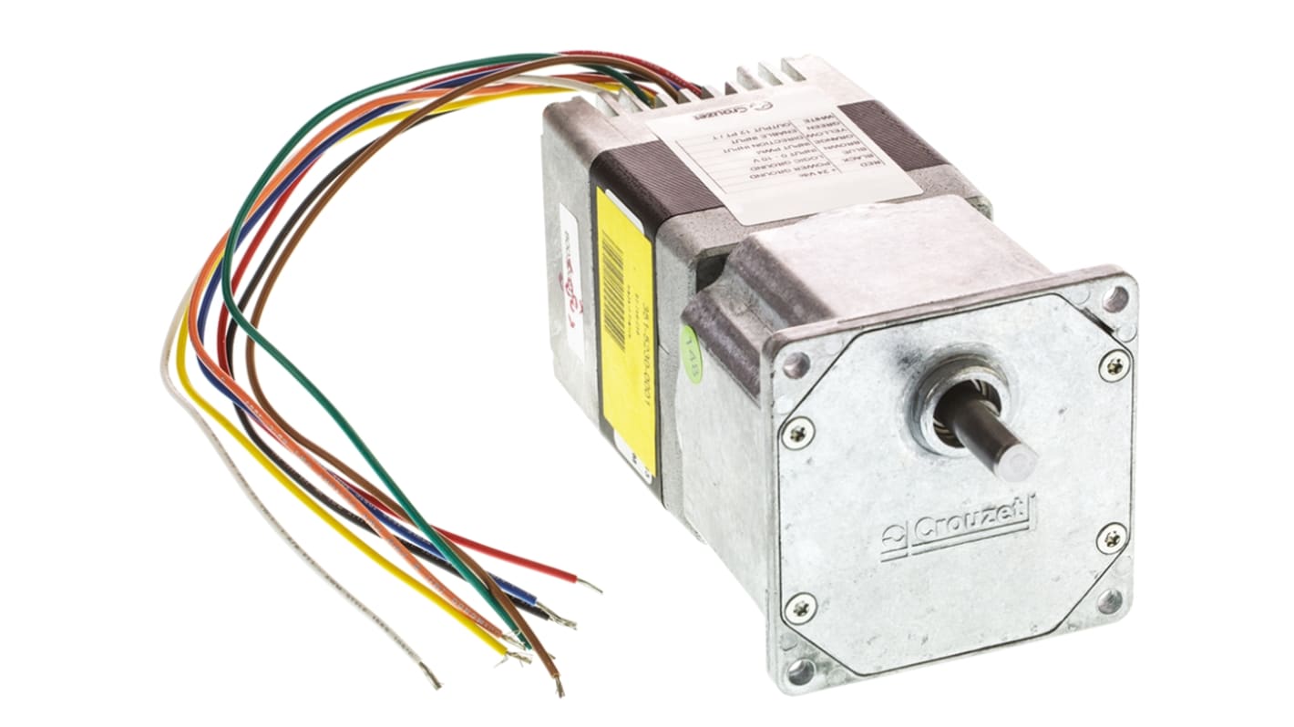 Crouzet Getriebemotor, bürstenlos bis 5 Nm, 24 V / 24 W, Wellen-Ø 8mm, 65.1mm x 65.1mm