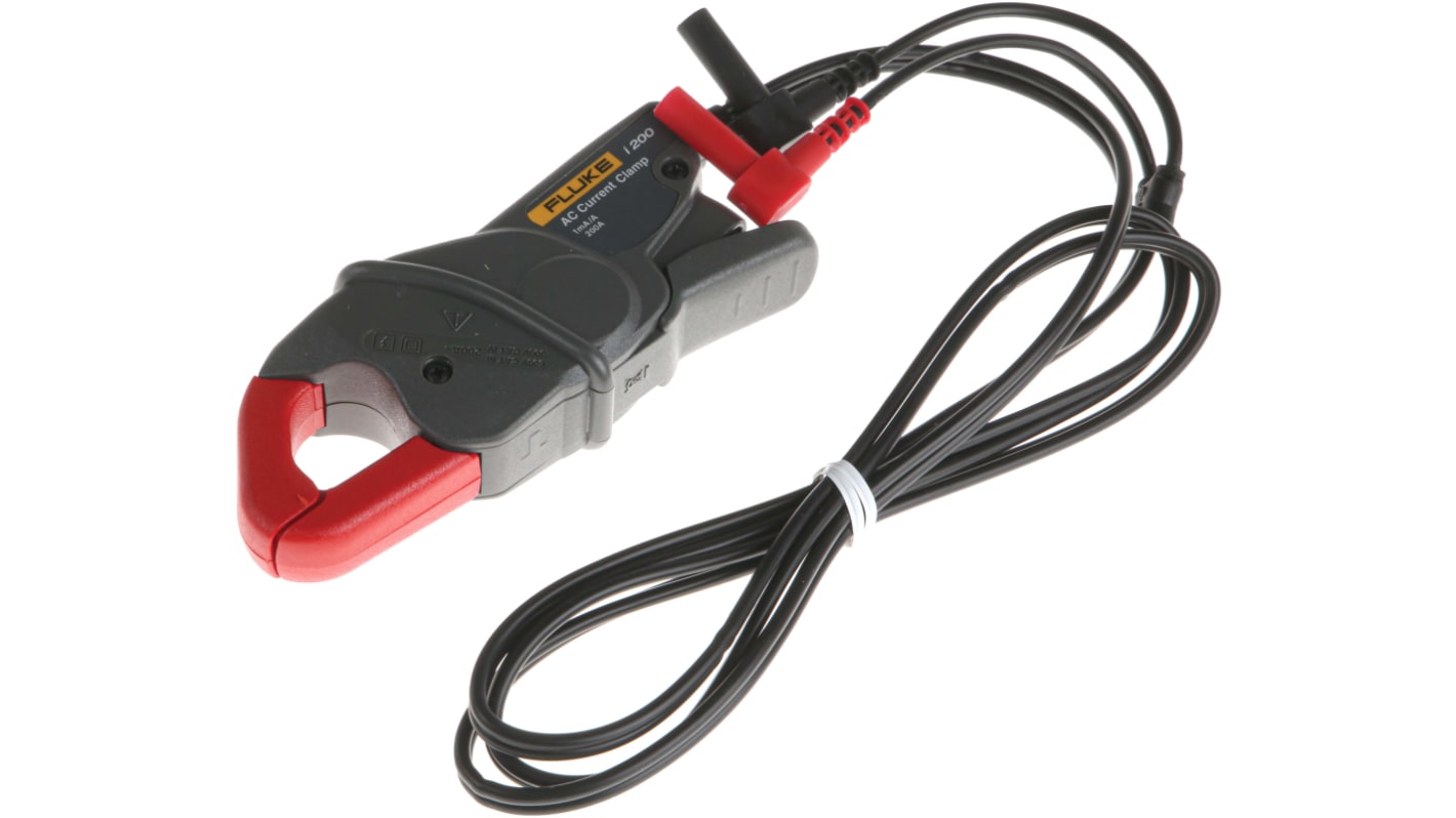 Fluke I200 Current Clamp, AC Adapter, 240A ac AC Max, Current Output