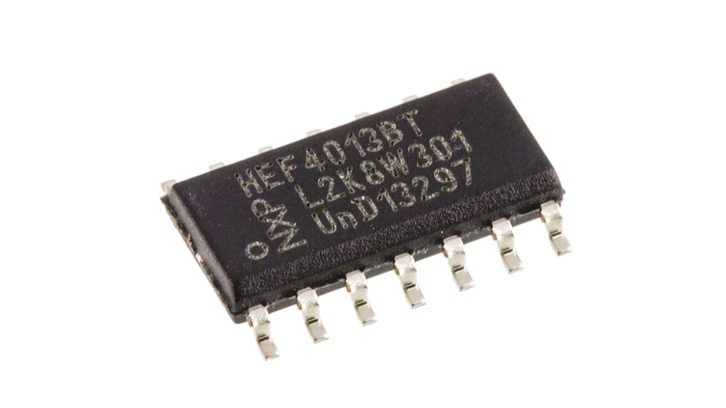 Flip-flop IC HEF4013BT,652 2 elemes, 14-tüskés, SOIC