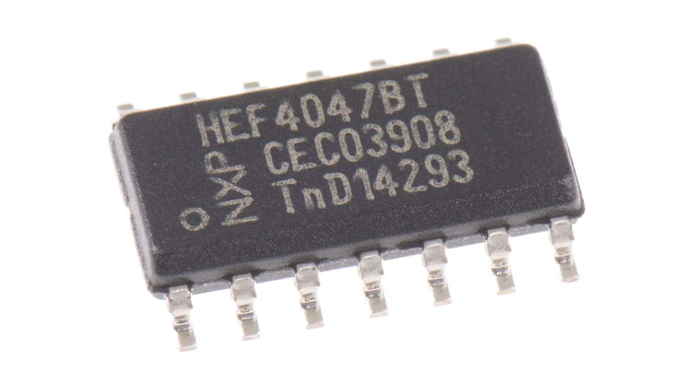 Monostabilní multivibrátor HEF4047BT,652, počet kolíků: 14, SOIC