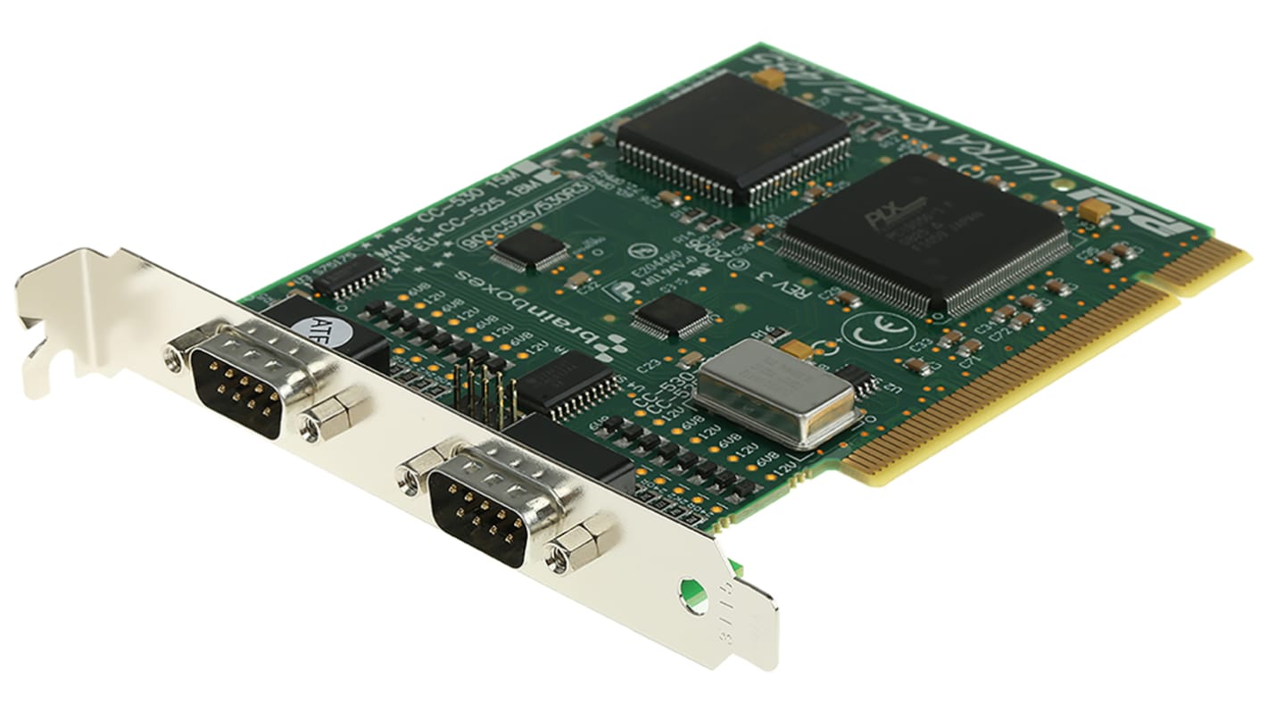 Brainboxes PCI soros kártya Soros 2 Port, RS422, RS485, 15Mbit/s