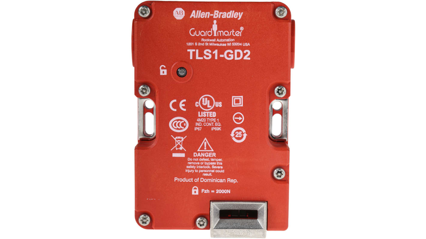 Przełącznik elektromagnetycznej blokady bezpieczeństwa 440G-T27123 Odblokowanie po podaniu zasilania Nie M20 126mm 86mm