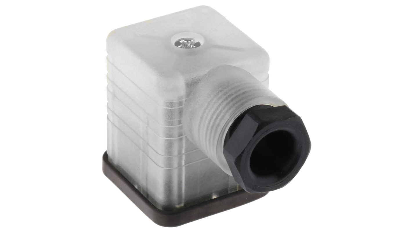 Hirschmann GDML 2P+E DIN 43650 A, Female Solenoid Valve Connector,  with Indicator Light, 250 V ac/dc Voltage