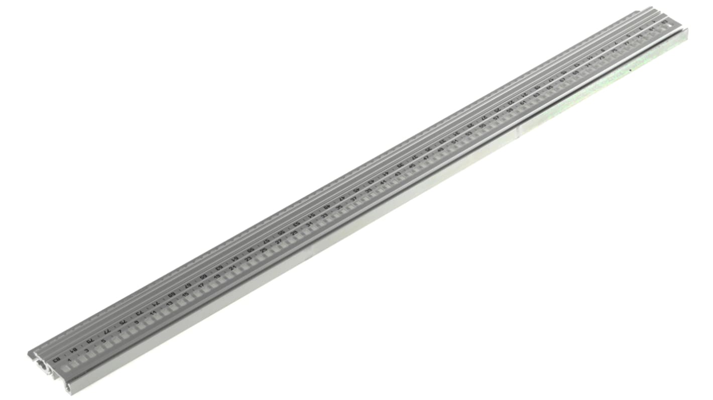 nVent SCHROFF Frontschiene, Aluminium-Strangpressprofil, 40.5mm breit, 10mm hoch