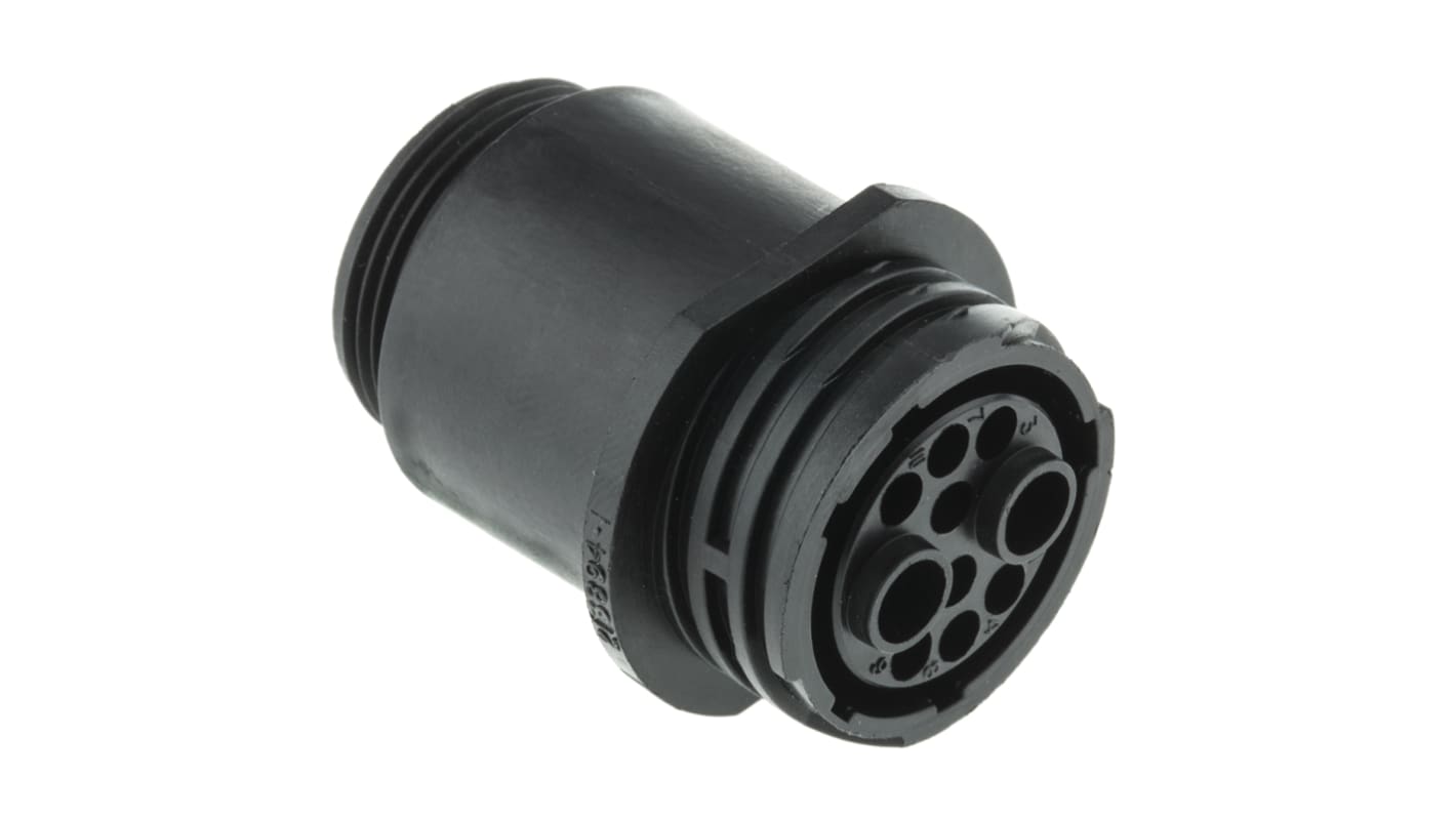 Conector circular TE Connectivity hembra serie CPC Series 6 de 10 vías hembra, tamaño carcasa 17, montaje aéreo