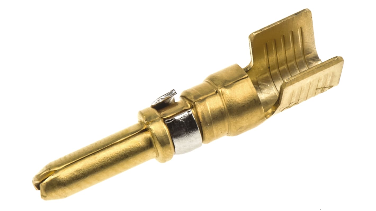 TE Connectivity size 8 Male Crimp Contact for use with .125 POWERBAND Contact Series Connectors