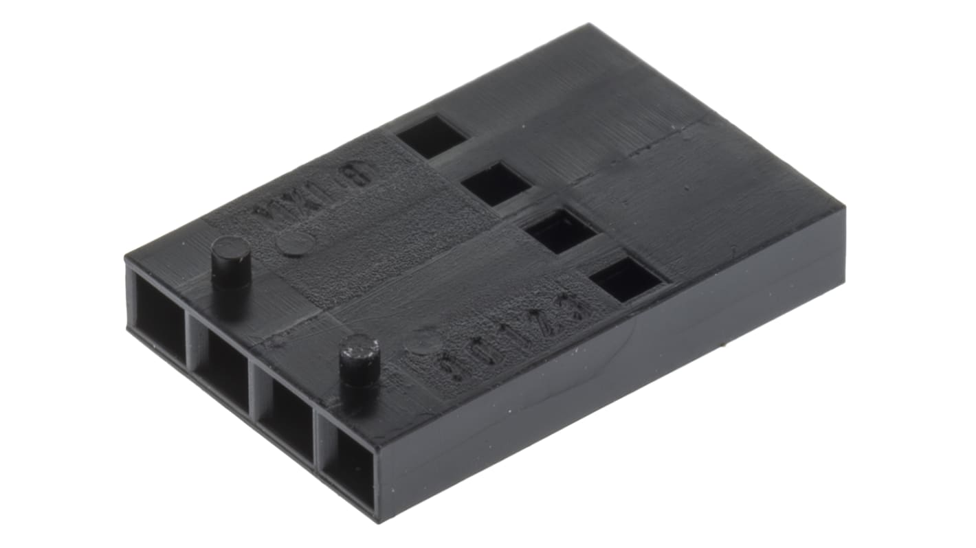 Carcasa de conector Molex 90123-0104, Serie C-Grid III, paso: 2.54mm, 4 contactos, , 1 fila filas, Recto, Hembra