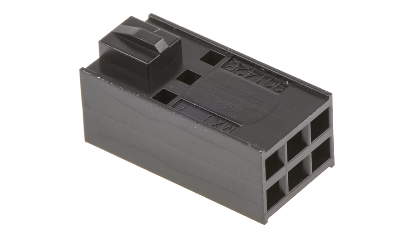 Molex, C-Grid III Female Connector Housing, 2.54mm Pitch, 6 Way, 2 Row