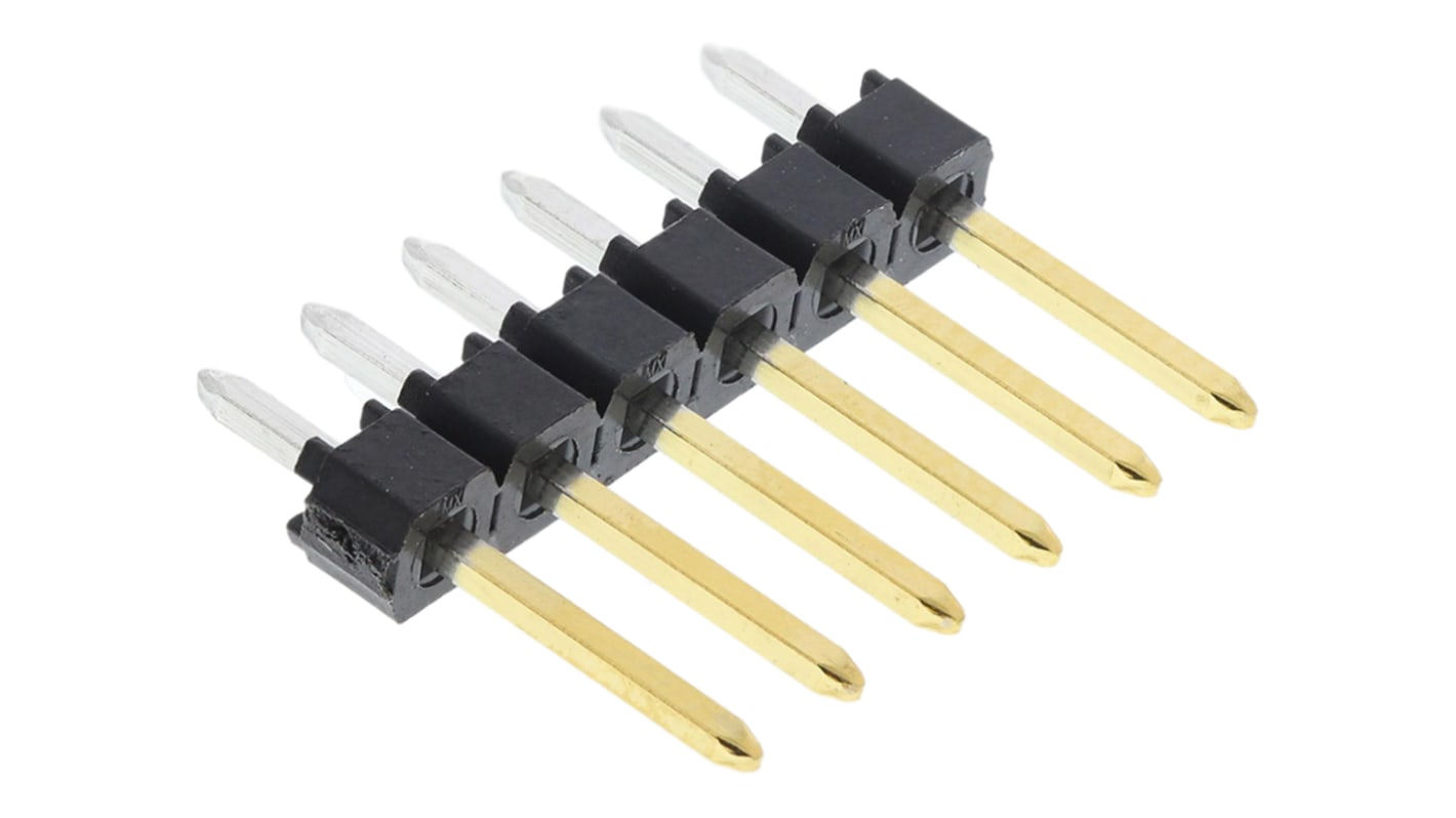 Molex C-Grid III Series Straight Through Hole Pin Header, 6 Contact(s), 2.54mm Pitch, 1 Row(s), Unshrouded