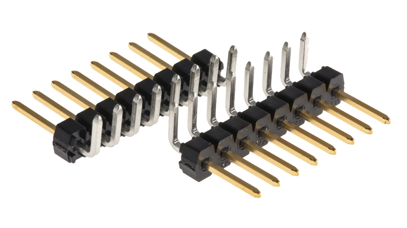 Molex C-Grid III Series Right Angle Through Hole Pin Header, 8 Contact(s), 2.54mm Pitch, 1 Row(s), Unshrouded