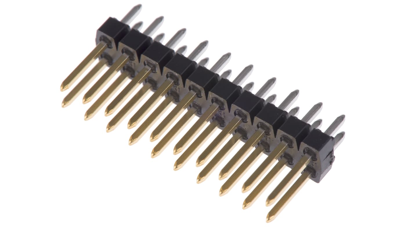 Connettore maschio Molex, 20 vie, 2 file, passo 2.54mm