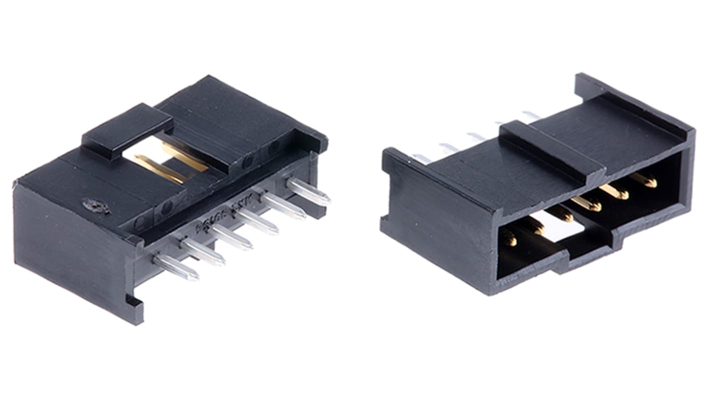 Conector macho para PCB Molex serie C-Grid III de 6 vías, 1 fila, paso 2.54mm, para soldar, Montaje en orificio pasante