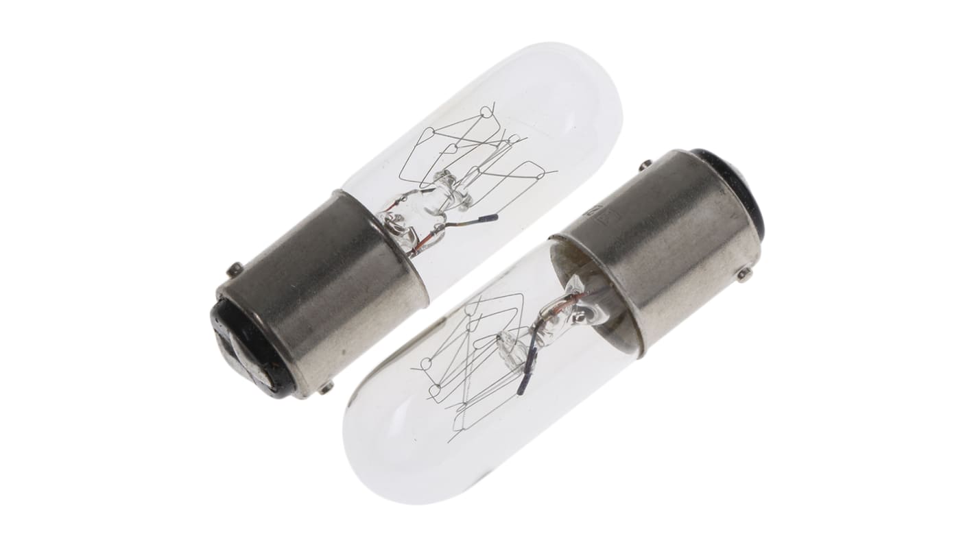 Lampadina spia con base BA15D, 220 → 260 V, 10 W, 30 lm